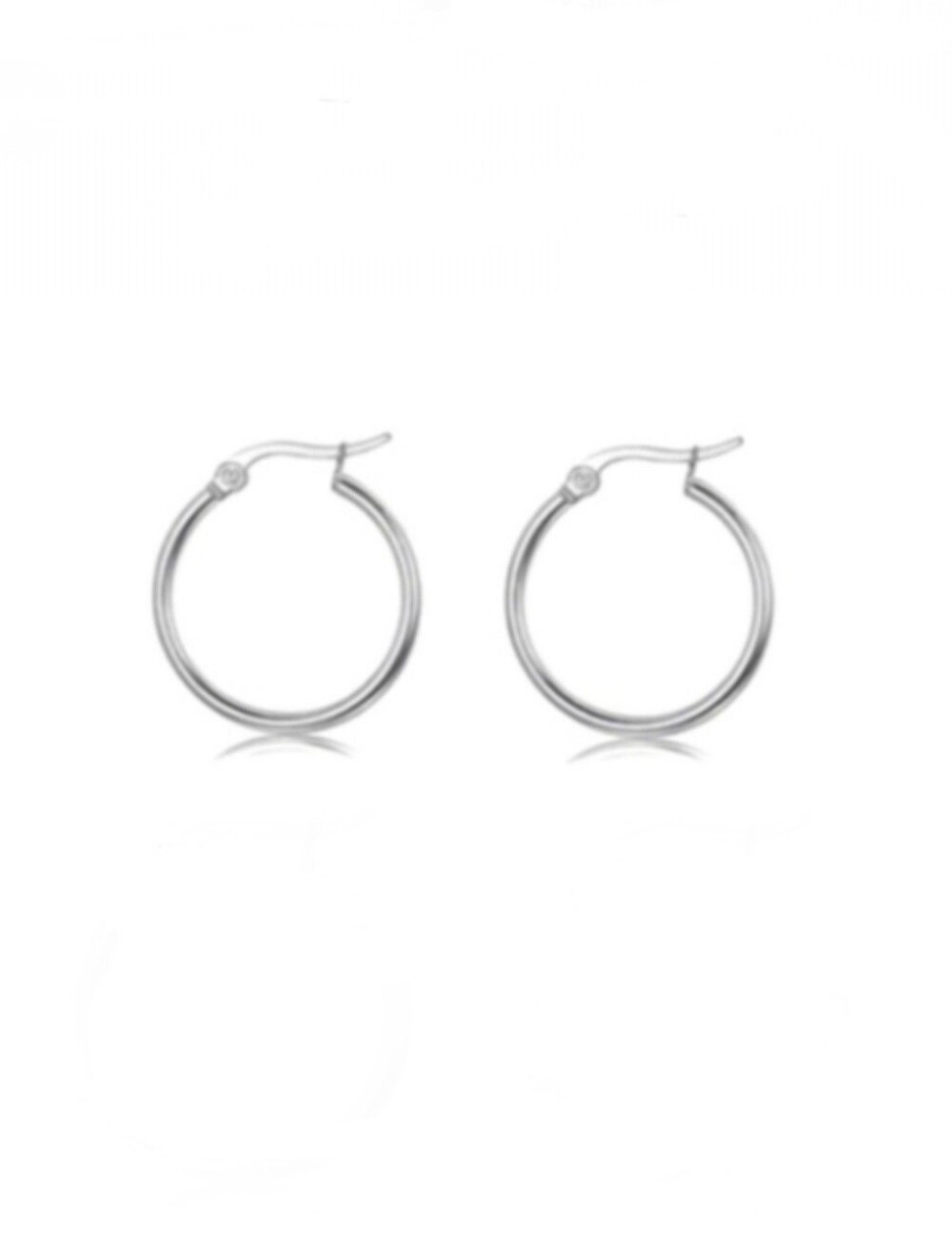 Sterling Silver Classic French Lock Hoops